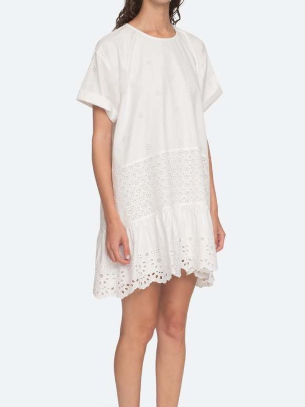 Sea New York Elysse Tunic Dress in White M